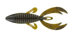 Big Bite Baits Fighting Frog in Green Pumpkin color