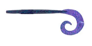 Big bite baits k tail worms in various colors