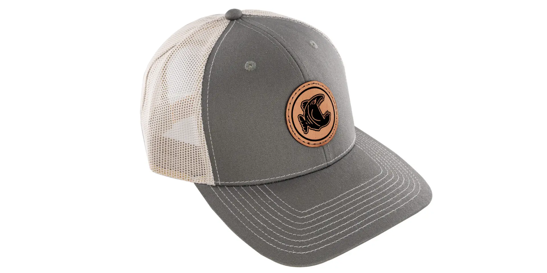 Round Leather Patch Hat - Image 2