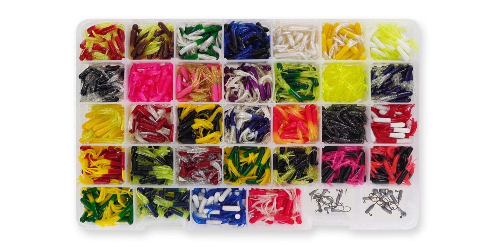 50Pcs Crappie Jigs Lure Set 2 inch Crappie Bait Crappie Jig Heads Hooks Fishing  Lures for Crappie (A:10pcs 1/16 oz jigs and 40pcs Lures) : :  Sports, Fitness & Outdoors