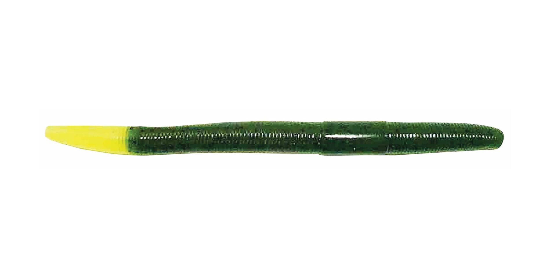 Big Bite Baits Trick Stick 5 / Green Pumpkin/Chartreuse Tip