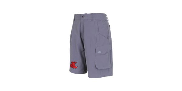 Big Bite Baits grey AFTCO fishing shorts
